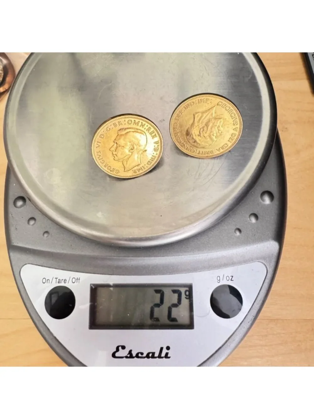 Vintage British Large Penny Cufflinks 12k GF Findings Unique Coin Money 30mm